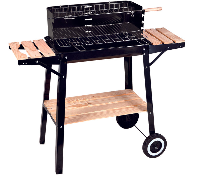 BARBECUE RETTANGOLARE CM.93x33 H.85 CON MENSOLE