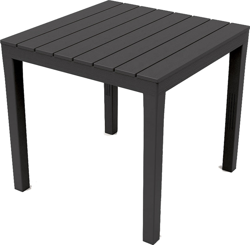 TAVOLO RESINA QUADRATO BALI NERO CM.78